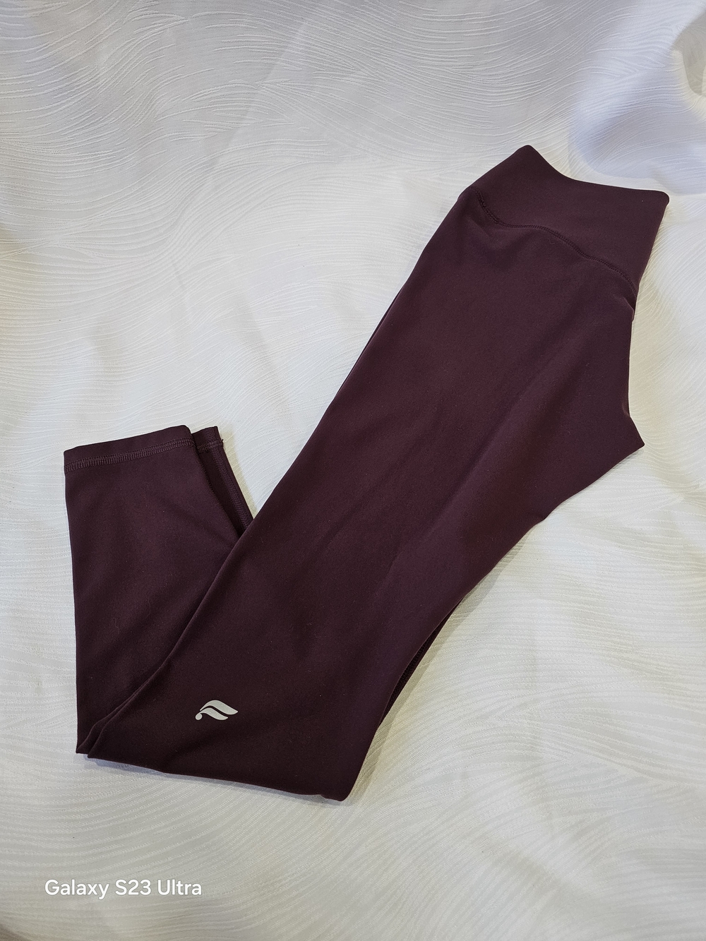Fabletics PureLuxe High-Waist Maroon Leggings Small Short - Picture 7 of 13